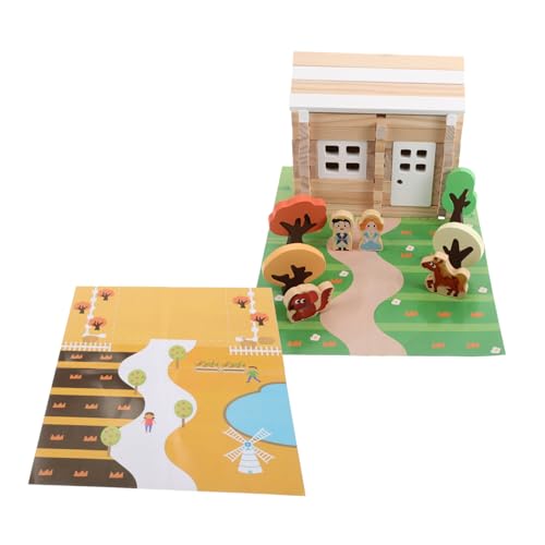 ifundom 75Stücke Puppenhaus aus Holz Teiliges Bauspielzeug mit Luban Zapfenverbindungen für Kreative DIY Miniaturhaus Bastelaktivitäten Pädagogisches für Frühkindlichen Entwicklung ifundom 75Stücke Puppenhaus aus Holz Teiliges Bauspielzeug mit Luban Zapfenverbindungen für Kreative DIY Miniaturhaus Bastelaktivitäten Pädagogisches für Frühkindlichen Entwicklung von ifundom