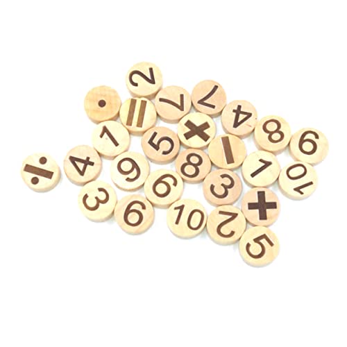 ifundom 78 Stück Buchstaben Scheiben Klein Zahlen Jumbo Hölzerne Patches Alphabet-scheiben Buchstabenscheiben Aus Holz Bambus von ifundom
