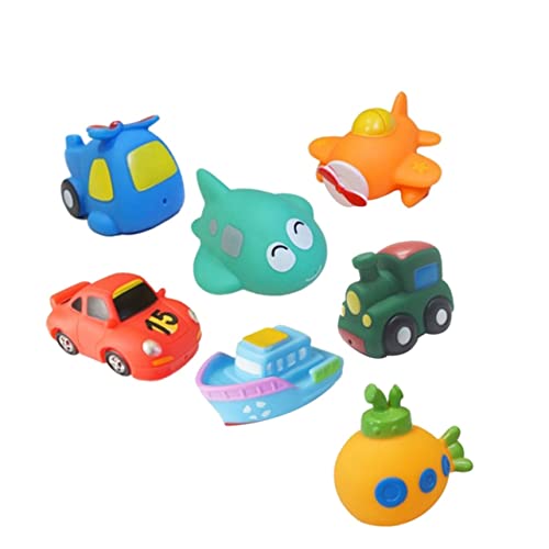 ifundom 7St Quietschende Badespielzeuge Spielzeug für Kleinkinder Spielzeug Automotive Badespielzeug für Kinder Badespielzeug für Babys Badewanne Spielzeug Wassersprühspielzeug Prise von ifundom