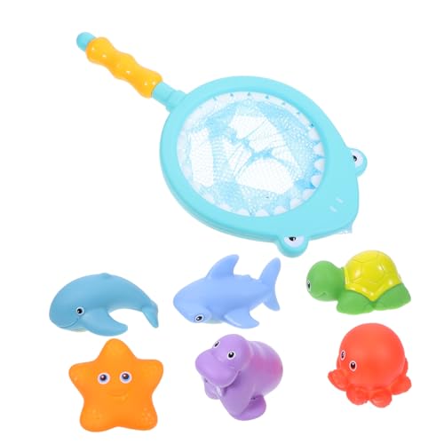 ifundom 7Stücke Schwimmende Meerestiere mit Sprühfunktion Wasserspielzeug für Badewanne und Pool Fischernetz und Tierischen Figuren ifundom 7Stücke Schwimmende Meerestiere mit Sprühfunktion Wasserspielzeug für Badewanne und Pool Fischernetz und Tierischen Figuren von ifundom