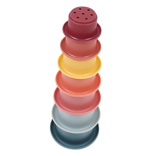 ifundom 7Stücke Stapelbare Silikonbecher für Kognitive Spielzeuge Bunten Farben Badewannenspielzeug Motorik und Sozialverhalten Sicher und Langlebig ifundom 7Stücke Stapelbare Silikonbecher für Kognitive Spielzeuge Bunten Farben Badewannenspielzeug Motorik und Sozialverhalten Sicher und Langlebig von ifundom