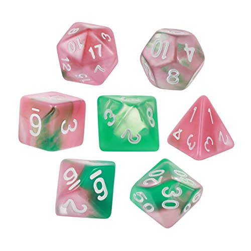 ifundom Acrylwürfel-Set Mehrseitige Würfel Zahlen Für Brettspiele Für Versammlungen von ifundom
