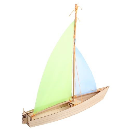 ifundom 7st Segelmodell Autopuzzles Für Erwachsene Spielzeug Zusammenbauen Erwachsener Bausatz Für Modellboote Kinderautos Spielzeug Mini-kanu-Dekoration Hölzern Holzhandwerk Holzboot 3D von ifundom
