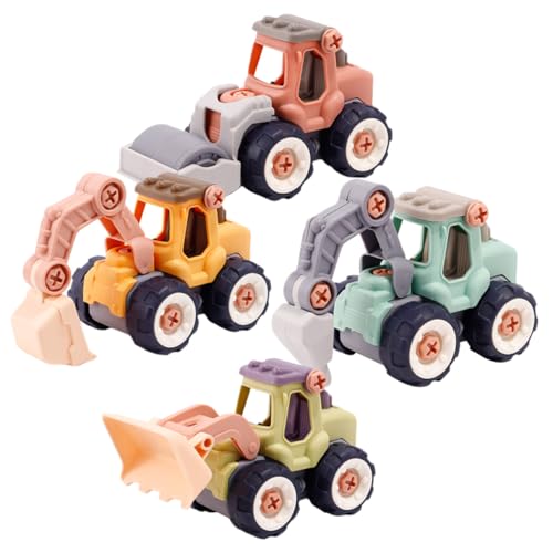 ifundom 8 STK Baufahrzeug Spielzeug Bauspielzeug auseinandernehmen Kinderlastwagen Kinderspielzeug Kinder Spielzeug Autos Spielzeug Jungs-Spielzeug Autospielzeug zusammenbauen Strand LKW von ifundom