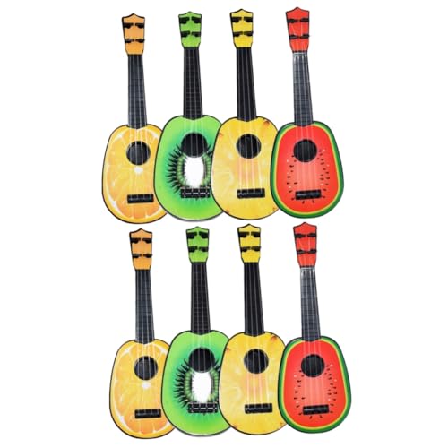 ifundom 8 STK Gitarren-Ukulele-Spielzeug Kinder-Ukulele Gitarrenspielzeug Musical Toy Instruments kinderinstrumente Spielzeuge Kinderspielzeug Musikinstrumente, Spielzeug Obst Gitarre Mini von ifundom