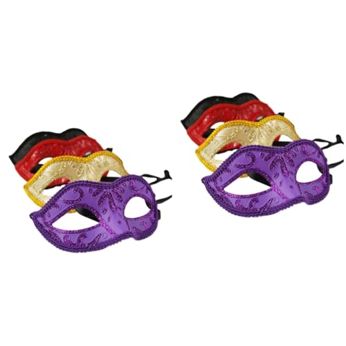 ifundom 8 Stk Kostüme Für Erwachsene Maskerade Halbmasken Karneval-masken Halbgesichtsmasken Augenmasken Für Erwachsene Halloween-maske Venezianische Masken Damen Abschlussball Kleidung von ifundom