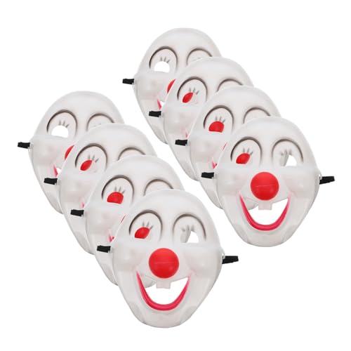 ifundom 8 Stück Clownsmasken für Erwachsene PVC Vollgesichts-maskerade Wiederverwendbar Lustiges Kostüm für Halloween Mardi Gras Zirkus und Partyveranstaltungen ifundom 8 Stück Clownsmasken für Erwachsene PVC Vollgesichts-maskerade Wiederverwendbar Lustiges Kostüm für Halloween Mardi Gras Zirkus und Partyveranstaltungen von ifundom
