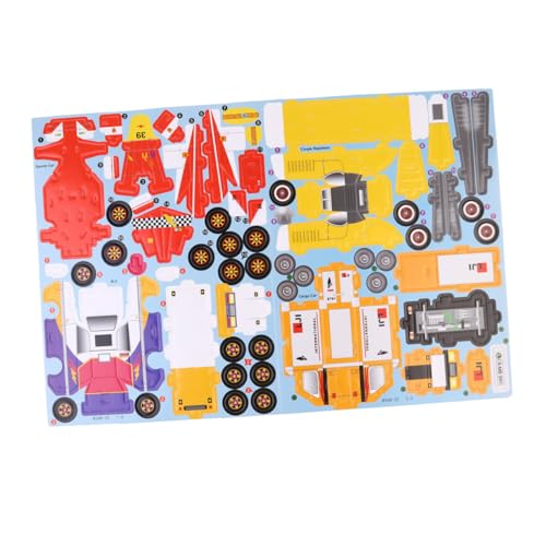 ifundom Papierauto 3D-Puzzles Für Kinder Jungen Mädchen Pädagogische Spielzeugautos von ifundom