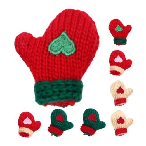 ifundom Handschuhe Mini-weihnachtsdekoration 8 Stück Miniatur-strickfäustlinge Zum Basteln Im Puppenhaus Entzückende Handgefertigte Accessoires für Feiertagsfeiern ifundom Handschuhe Mini-weihnachtsdekoration 8 Stück Miniatur-strickfäustlinge Zum Basteln Im Puppenhaus Entzückende Handgefertigte Accessoires für Feiertagsfeiern von ifundom