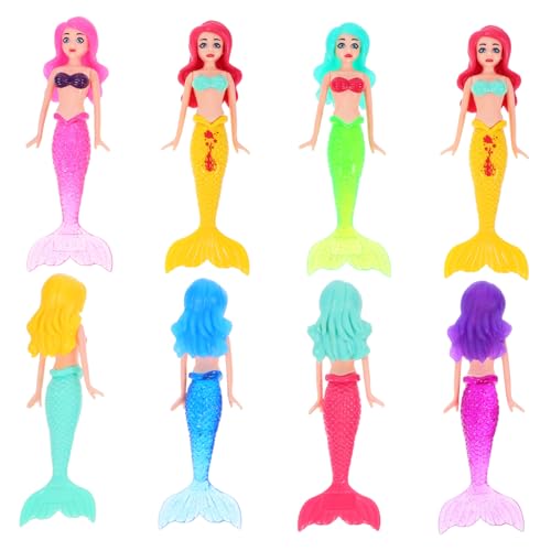 ifundom 8 Stück Tauchspielzeug meerjungfrau Pool Schwimmunterricht Mermaid Puppen Mini-Meerjungfrau-Figuren Kleines Meerjungfrauen-Poolspielzeug Abs ifundom 8 Stück Tauchspielzeug meerjungfrau Pool Schwimmunterricht Mermaid Puppen Mini-Meerjungfrau-Figuren Kleines Meerjungfrauen-Poolspielzeug Abs von ifundom