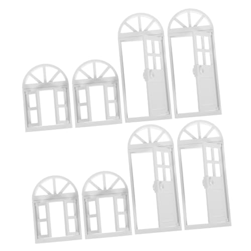 ifundom 8 Stück Teiliges Miniatur-Dollhouse-tür Fenster Kunststoff Realistische Miniaturmodelle für Kreative Bastelprojekte und Minihäuser Vielseitig Kombinierbar Weiße ifundom 8 Stück Teiliges Miniatur-Dollhouse-tür Fenster Kunststoff Realistische Miniaturmodelle für Kreative Bastelprojekte und Minihäuser Vielseitig Kombinierbar Weiße von ifundom