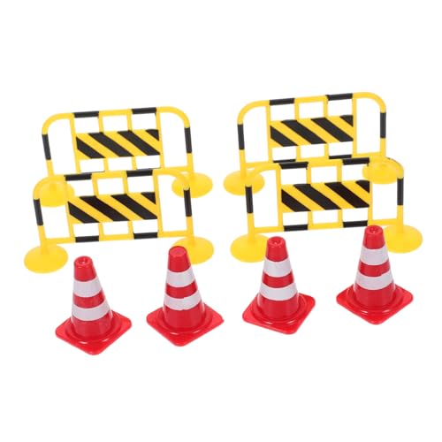 ifundom 8 Stück Teiliges Miniatur Verkehrsbarrieren aus Leichtem Strapazierfähigem Material mit Gelben Eisenabsperrungen und Roten Verkehrsleitkegeln als Pädagogisches für ifundom 8 Stück Teiliges Miniatur Verkehrsbarrieren aus Leichtem Strapazierfähigem Material mit Gelben Eisenabsperrungen und Roten Verkehrsleitkegeln als Pädagogisches für von ifundom