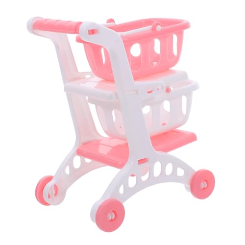 ifundom 8 Stück Teiliges Supermarkt Einkaufswagen Realistische Doppellagige Mini Einkaufstrolleys aus Kindersicherem Material Ergonomisch für Kleine Hände für Rollenspiele und Aufbewahrung von ifundom