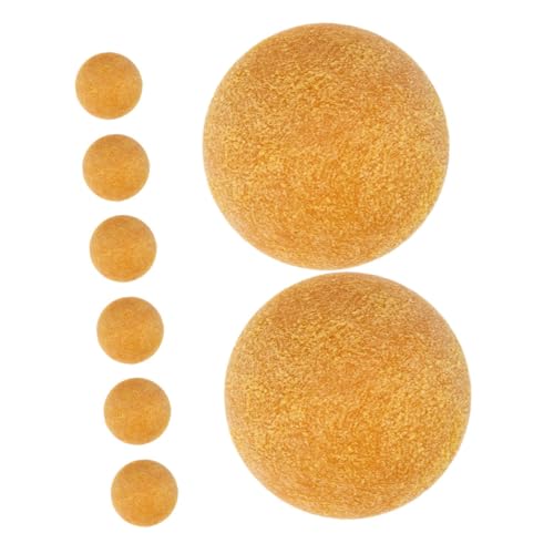 ifundom 8 Stück Tischfußball Plastikkugeln Mini-fußbälle Als Gastgeschenke Mini-fußball Kleiner Fußball Foosballball Mini -bälle Ersatzbälle Für Kickerbälle Fußballbälle Abs Yellow von ifundom