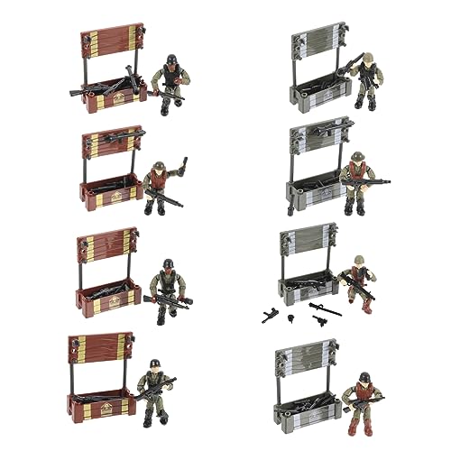 ifundom 8 Stück kleine Modelle Toys hühner - Modellbau- kleines Soldatenmodell Mini-Personenfiguren Soldaten-Actionfiguren Plastik von ifundom