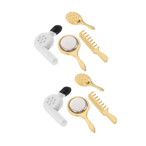 ifundom 8 Teiliges Set Zum Vortäuschen Und Bürsten Von Möbeln Haaren Badezimmerdekorationen Mini Schlafzimmer Kosmetikzubehör – Make Up Spielzeugkamm Mit Zubehör Goldenes Spielhaus ifundom 8 Teiliges Set Zum Vortäuschen Und Bürsten Von Möbeln Haaren Badezimmerdekorationen Mini Schlafzimmer Kosmetikzubehör – Make Up Spielzeugkamm Mit Zubehör Goldenes Spielhaus von ifundom