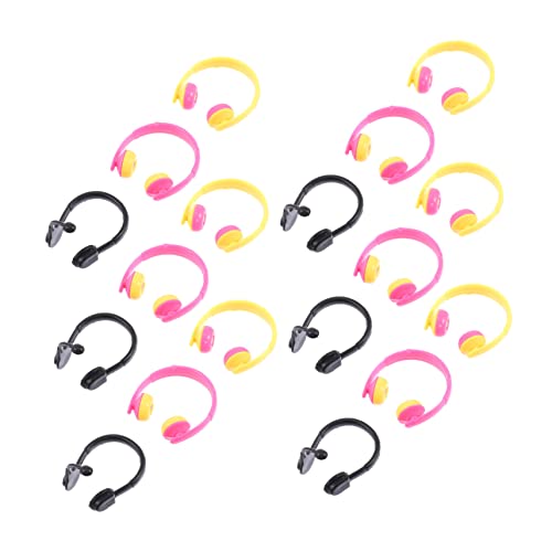 ifundom 80 Stücke Mini Puppe Headset Kunststoff Kopfhörer Requisiten Für Baby Puppe Spielzeug Für Mädchen Mode Kopfhörer von ifundom