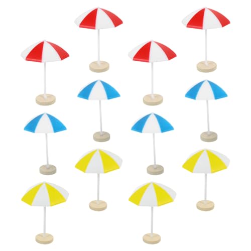 ifundom 8St Fantastischer Schwimmbad Zelt Miniaturen Regenschirm bastelset basteln für Meeresszene Puppenhaus-Miniaturdekore Mini-Strand- von ifundom