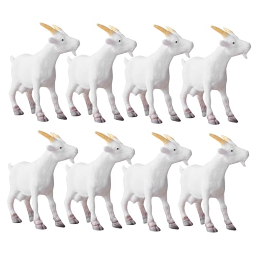 ifundom 8St Simuliertes Widdermodell Tierziegenmodell Schaf Nutztier Figur kleines Ziegenmodell Tierfarm Lamm PVC Tierfiguren Weiße Ziegen Figur Ziegenornament Figuren für draußen ifundom 8St Simuliertes Widdermodell Tierziegenmodell Schaf Nutztier Figur kleines Ziegenmodell Tierfarm Lamm PVC Tierfiguren Weiße Ziegen Figur Ziegenornament Figuren für draußen von ifundom