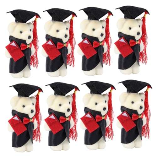 ifundom Tatty Graduation Bear – 8-teilige Abschlussbär-Puppen Blumenstrauß-Dekorationen Für Die Abschlussfeier von ifundom