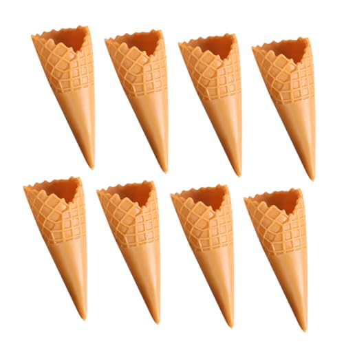 ifundom 8stücke Teiliges Mini Eistüten Modellspielzeug Aus Künstliche Eistüten Für Fotografie Und Vitrinen Adorable Eiscreme Waffeln Für Spielzeug Eisdielen Und Lebensmittelproben von ifundom