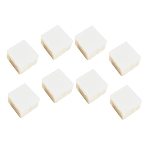ifundom Set Mit 8 Simulierten Tofu-würfeln Kunstlebensmittel Für Das Spielen in Der Küche Dekorativer Gefälschter Tofu Verschleißfest Robustes PVC von ifundom