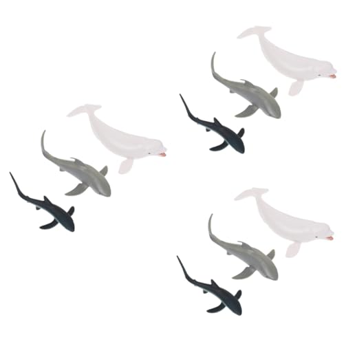 ifundom 9 STK Sea Life-Statue Walfiguren Haifiguren Hai-badespielzeug Spielzeug Für Unterwasserlebewesen Badespielzeug Für Wale Meerestierfiguren Modell Kind Ozean Plastik von ifundom