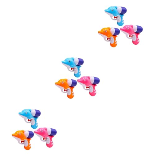 ifundom 9 Stück Kühle Wasserspritzer Delfinspielzeug Strandspielzeug Wasserspaßspielzeug Partyzubehör Cartoon Kind Injektor von ifundom