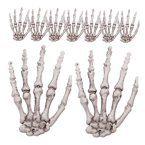 ifundom 9 Stück Kunststoff-Skeletthand Halloween Horror Halloween grusel Party Halloween Accessoires Halloween Horror Dekoration Skelett-Handdekor Gruselige Halloween-Requisiten Plastik ifundom 9 Stück Kunststoff-Skeletthand Halloween Horror Halloween grusel Party Halloween Accessoires Halloween Horror Dekoration Skelett-Handdekor Gruselige Halloween-Requisiten Plastik von ifundom