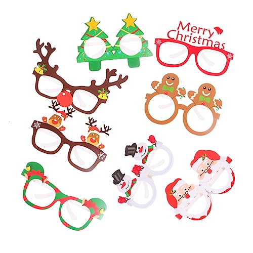 ifundom 9 Stück Teiliges Weihnachts Papierbrillen mit Bunten Kreativen Partybrillen für Halloween Cosplay und Festliche Feiern Sicher und Langlebig Lustiges Foto Accessoire für Erwachsene ifundom 9 Stück Teiliges Weihnachts Papierbrillen mit Bunten Kreativen Partybrillen für Halloween Cosplay und Festliche Feiern Sicher und Langlebig Lustiges Foto Accessoire für Erwachsene von ifundom