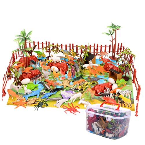 ifundom 90 Stück 1 Satz Simulierter Dinosaurier Lernspielzeug Dinosaurier-spielzeugmodell Mini-tiermodell ifundom 90 Stück 1 Satz Simulierter Dinosaurier Lernspielzeug Dinosaurier-spielzeugmodell Mini-tiermodell von ifundom