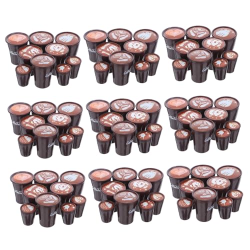 ifundom 90 Stück Teiliges Set Resin Latte Art Miniatur-kaffeetassen mit Japanischem Design Langlebige Puppenhaus-deko Detailreiche Mini Kaffeebecher für Micro Landschaft Sammlerstücke und ifundom 90 Stück Teiliges Set Resin Latte Art Miniatur-kaffeetassen mit Japanischem Design Langlebige Puppenhaus-deko Detailreiche Mini Kaffeebecher für Micro Landschaft Sammlerstücke und von ifundom