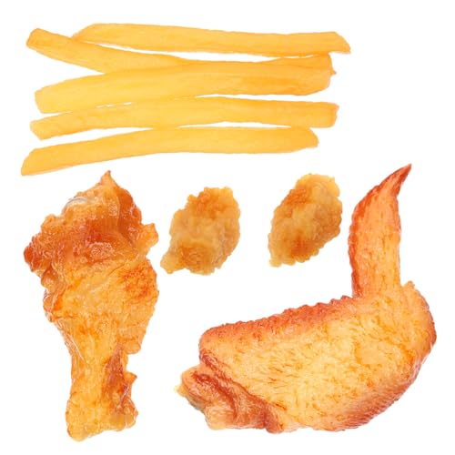 ifundom 9 Stück Künstliche Hähnchenschenkel Und Pommes Frites – Gefälschte Lebensmittelmodelle – Nicht-lebensmittelzutaten – Perfekt Für Foto-Requisiten Küchendekor ifundom 9 Stück Künstliche Hähnchenschenkel Und Pommes Frites – Gefälschte Lebensmittelmodelle – Nicht-lebensmittelzutaten – Perfekt Für Foto-Requisiten Küchendekor von ifundom