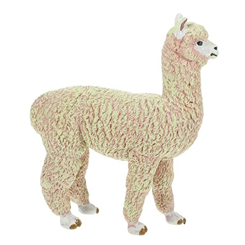 ifundom Alpaka-modellspielzeug Alpaka Dekofigur Alpaka-tischdekoration Lama Tierfigur Lama Spielfigur Simulation Tier Modell Fake-alpaka-Spielzeug Puppe Kind Schreibtisch Plastik von ifundom
