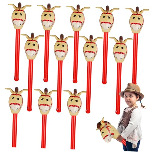 ifundom Aufblasbare Pferdekopf Stäbe Interaktive Cheer Sticks Für Partys Und Spiele Lustige Spielzeuge Für Und Veranstaltungen von ifundom