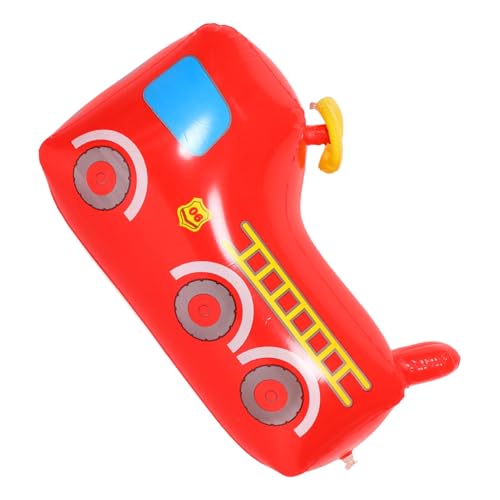 ifundom Aufblasbares Tumbler-Spielzeug Für Kinder in Form Eines Feuerwehrautos Zum Spielen Im Freien Für Kleinkinder von ifundom