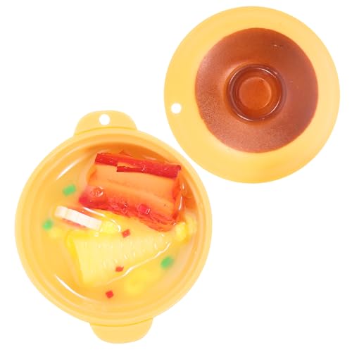 ifundom Dollhouse Miniatur Modell Zubehör Spaßige Noodle Bowl Realistische Fake Food Dekoration Für Puppenhaus Küche Asiatisches Für Rollenspiele Und Miniatur-szenen von ifundom