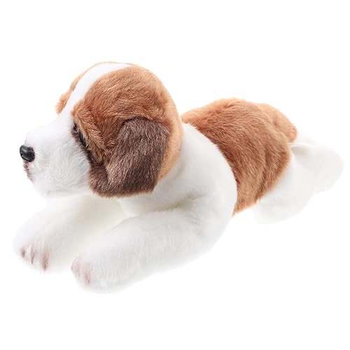 ifundom Ausgestopfter Hund Interessante Puppe Tragbares Stofftier Cartoon-Hund Bequem Schöner Kuschelhund Bequemes Stofftier Plüschpuppe Bequemer Stoffhund Dekorative Puppe Pp Baumwolle von ifundom