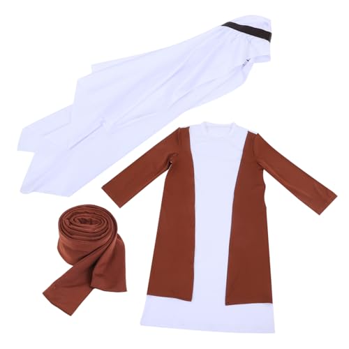 ifundom Authentisches Dubai Shepherd Kostüm Shemagh Schal für Jungen Arabisches Outfit für Halloween-Partys von ifundom
