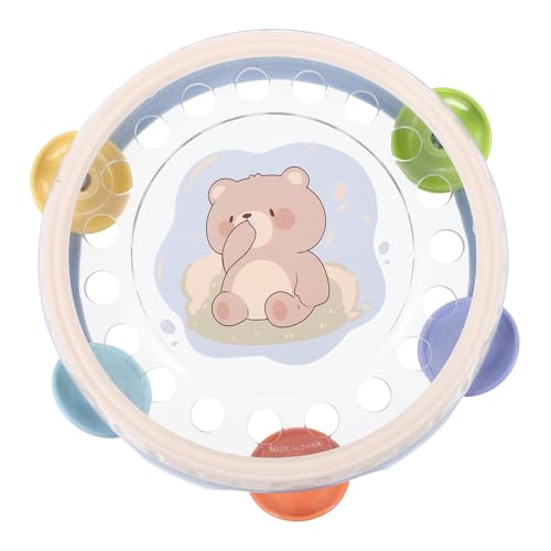 ifundom Babyhandklatschrassel Handklopfspielzeug Instrument für Musikalisches Tamburin Schlagzeug-Tamburin Tamburin zum Händeschütteln handgehaltene Tamburin-Trommelglocke Plastik ifundom Babyhandklatschrassel Handklopfspielzeug Instrument für Musikalisches Tamburin Schlagzeug-Tamburin Tamburin zum Händeschütteln handgehaltene Tamburin-Trommelglocke Plastik von ifundom