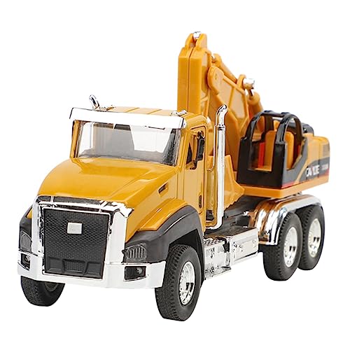 ifundom Baufahrzeug Teiliges Engineering Truck Modell Realistischer Bagger LKW und Mixer für Jahren Fördert Kreative Fähigkeiten und Eltern Beziehungen von ifundom