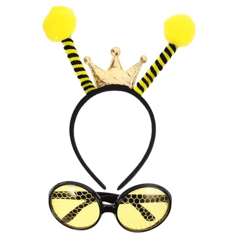 ifundom 1satz Bienen Stirnband Mit Sonnenbrille Set Lustiges Kostümzubehör Für Partys Und Cosplay Für Outdoor-events Fotorequisit Mit Praktischem Design Und Ansprechendem Look ifundom 1satz Bienen Stirnband Mit Sonnenbrille Set Lustiges Kostümzubehör Für Partys Und Cosplay Für Outdoor-events Fotorequisit Mit Praktischem Design Und Ansprechendem Look von ifundom