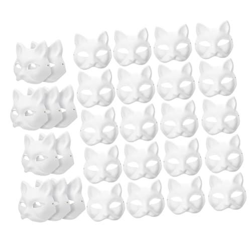 ifundom Blanko Katzenmasken Zum Bemalen DIY Weiße Papiermasken Für Handgefertigte Masken Für Karneval Halloween Und Maskerade Kostüme Cosplay Zubehör ifundom Blanko Katzenmasken Zum Bemalen DIY Weiße Papiermasken Für Handgefertigte Masken Für Karneval Halloween Und Maskerade Kostüme Cosplay Zubehör von ifundom