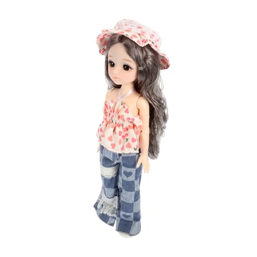 ifundom Böhmische Puppe Spielzeugpuppen Babys Realistisches Babypuppenzubehör Doll Party Bevorzugt Mini Puppenkörper Mit Kugelgelenk Cartoon-Puppe Bjd-Puppe Süße Puppe Kunststoff Colorful von ifundom