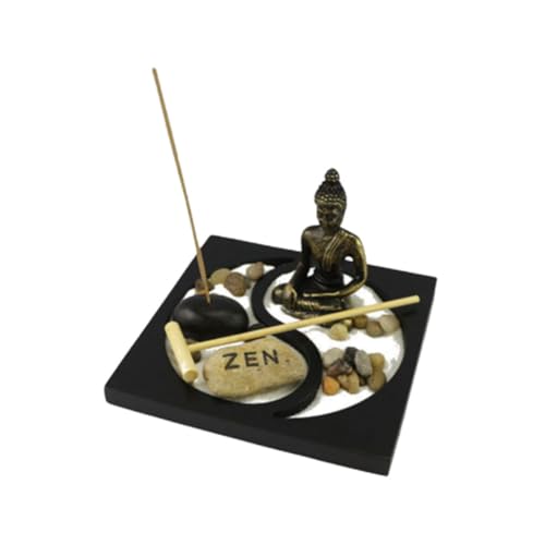 ifundom Buddha Statue Mini Zen Garten Mit Rake Dekorative Sand Tray Für Home Office Meditationslandschaft Entspannendes Design Für Tisch Und Schreibtisch Zufällige Farbwahl ifundom Buddha Statue Mini Zen Garten Mit Rake Dekorative Sand Tray Für Home Office Meditationslandschaft Entspannendes Design Für Tisch Und Schreibtisch Zufällige Farbwahl von ifundom