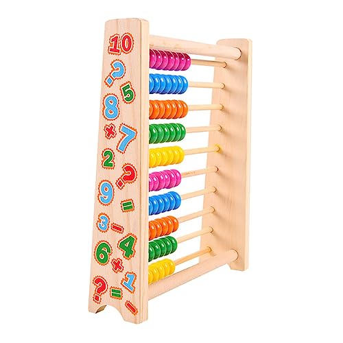 ifundom Bunter Holz Rechenrahmen Für Mathe Lernspielzeug Mit Reihen Pädagogisches Zur Frühen Mathematikförderung Für Kleinkinder Und Vorschulkinder von ifundom