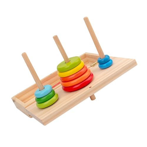 ifundom Buntes Stapelring aus Holz Teiliges Montessori Lernspielzeug Kreativität und Farberkennung für Kleinkinder Ab Monate ifundom Buntes Stapelring aus Holz Teiliges Montessori Lernspielzeug Kreativität und Farberkennung für Kleinkinder Ab Monate von ifundom
