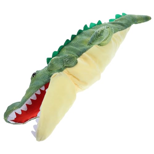 ifundom Cartoon-krokodil-handpuppe, Tragbares Plüsch-krokodil-Spielzeug, Lustige Krokodil-handpuppe von ifundom