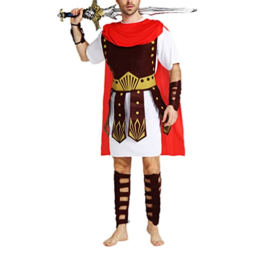 ifundom Cosplay Costumes Römischer Gladiatorenkostüm für Kinder, Krieger-Kleidung, alter Soldat, Cosplay, römische Kleidung, antike Römische Kleidung, für Erwachsene, Halloween-Kostüm ifundom Cosplay Costumes Römischer Gladiatorenkostüm für Kinder, Krieger-Kleidung, alter Soldat, Cosplay, römische Kleidung, antike Römische Kleidung, für Erwachsene, Halloween-Kostüm von ifundom