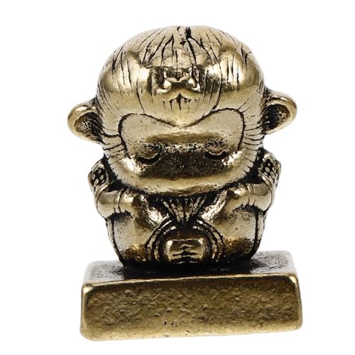 ifundom DIY Hand Siegel Indoor Desktop Messing Handwerk Messing Tier Stempel Vintage Tier Statue Messing Stempel Vintage Stempel von ifundom
